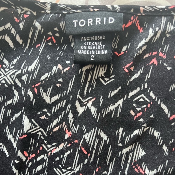 Torrid V-Neck Surplice Top - Picture 7 of 8
